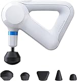 Theragun Elite | Pistola per massaggio muscolare | Velocità regolabili | Schermo OLED | 5 teste | Massaggiatore professionale per sciogliere le tensioni e rilassare i muscoli - Bianco