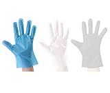 CarePrime Guanti monouso in TPE, senza cipria, senza lattice, non sterili, 200 pezzi (large, blu)