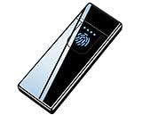 Accendino elettrico con USB-C antivento, senza fiamma, sicuro per i viaggi, perfetto per candele, barbecue, design ecologico, nero