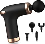 Anluomafuy Pistola Massaggio Muscolare, Mini Massaggiatore Muscolare, Pistola Massaggio Elettrica Portatile, per Alleviare Il Dolore Muscolare, 6 Velocità, Regalo Donna e Uomo Compleanno (nero)