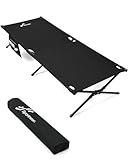 Sportneer Lettino da campeggio, lettino militare portatile da campeggio per dormire, 198,9 x 72,9 x 37,1 cm, resistente letto pieghevole per adulti e adolescenti, campeggio, tenda da campeggio,