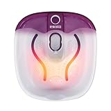 HoMedics Bubble Mate Foot Spa Idromassaggiatore Plantare, Pediluvio Massaggiatore Piedi Elettrico, con Pietra Pomice Esfoliante, Mantenimento Temperatura Acqua, Bianco