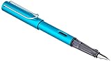Lamy AL-star 023 - Penna stilografica in alluminio di colore tormalina con impugnatura trasparente e molla in acciaio, pennino F