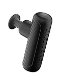 ELEEELS P2 Pistola massaggiante tascabile max 50 colpi al secondo, porta di ricarica USB-C massaggiatore per collo, schiena e spalle, 4 livelli di velocità, senza fili, ergonomico, ricaricabile, nero