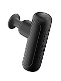 ELEEELS P2 Pistola massaggiante tascabile max 50 colpi al secondo, porta di ricarica USB-C massaggiatore per collo, schiena e spalle, 4 livelli di velocità, senza fili, ergonomico, ricaricabile, nero