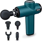 Beurer MG 99 Massage Gun Compact Pistola per Massaggio Muscolare con 4 Accessori per il Potente Massaggio dei Punti di Attivazione Muscolare