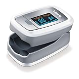 Beurer PO 30 Saturimetro per il Monitoraggio della Saturazione di Ossigeno nel Sangue e della Frequenza Cardiaca, Pulsossimetro Compatto, Spegnimento Automatico e Indicatore di sostituzione batterie