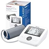 Beurer BM 27 Misuratore di pressione da braccio con controllo posizione bracciale, clinicamente validato, bracciale 22-42 cm, indicatore rischio, rilevamento aritmie, trasferimento dati Apple Health
