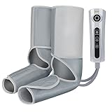 Cotsoco Massaggiatore Gambe con Calore e Compressione per Circolazione e Relax,Macchina per Massaggio piedi e Polpacci con Controller Portatile 3 Intensità 3 Modalità