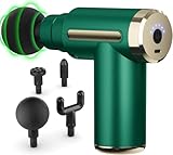 cotsoco Pistola massaggiante per alleviare il dolore, con 4 testine massaggianti e 6 velocità, mini massaggiatore elettrico portatile per qualsiasi sollievo dal dolore, ottimo regalo per papà e mamma