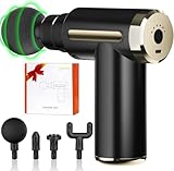 Cotsoco Pistola per Massaggi, Pistola per Massaggio Muscolare, Massaggiatore a percussione muscolare con 4 testine per massaggi, Massage gun per gambe, schiena, spalle e collo, ottimo regalo.