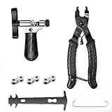 O'woda Attrezzi per Catena Bici, Pinza Catena Bici, Catena di Rimozione Pinza, Strumento Catena Bici, Strumento per la Riparazione Della Catena a Bicicletta, Kit di Riparazione Bici per Catene