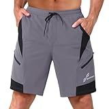 Sportneer MTB, Pantaloncini da Ciclismo da Uomo, Imbottiti, Pantaloncini da Ciclismo da Uomo, Foderati in 3D, Mountain Bike, Ciclismo, Sport, Ciclismo all'aperto