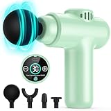 Mini Pistola Massaggio Muscolare,30 velocità Pistola Massaggio per Tessuti Profond Portatile per Sollievo Muscolare,MassaggiatoreProfessionale con Display a LED