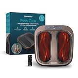 Homedics Foot Flow Mobility Booster Massaggiatore vibrante - Massaggiatore per i piedi con calore lenitivo, 20 intensità e 3 modalità, Rivitalizza i muscoli stanchi e favorire il flusso sanguigno
