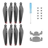 O'woda Eliche in Fibra di Carbonio per Mini 3, Rilascio Rapido Rumore Basso Pale Dell'elica Kit con Stabilizzatore Dell'elica per DJI Mini 3 PRO/Mini 3（8 Pezzi）