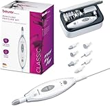 Beurer MP 41 - Fresa elettrica per Unghie con 7 Accessori Professionali per Manicure e Pedicure in zaffiro e feltro per accorciare, limare, modellare e curare unghie e cuticole, 4,600 giri/min