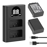Joiry 2X EN-EL25 batteria di ricambio compatibile con Nikon Z50, Z 50, Z FC, Smart LCD Display Dual USB Caricabatterie per Nikon ENEL25/EN-EL25a/4241 Batteria