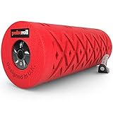 Pulseroll Unisex's Elite Atleta Massaggio muscolare muscolare muscolare vibrante & miofasciale sollievo 5 velocità rullo in schiuma, rosso, taglia unica