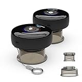 Achedaway Cupper Terapia Ventosa Intelligente con Terapia Luce Rossa per Sollievo Mirato dal Dolore,Tensione Muscolare, Circolazione | Kit Ventosa Elettrica Portatile - Paio