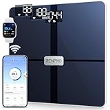Bilancia Pesapersone Wi-Fi RENPHO Elis Aspire, Bilancia per Grasso Corporeo Connessa Bluetooth, 13 Misurazioni Analisi della Composizione Corporea e Monitor della Salute