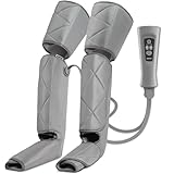 RENPHO Massaggiatore Gambe a Compressione d’Aria per il Massaggio e Il Rilassamento dei Piedi Polpacci e Cosce con Telecomando 6 Modalità 4 Intensità, Aiuta ad Alleviare Gonfiore e Dolori da Edema