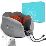 arboleaf Cuscino Collo Riscaldante, Riscaldamento a Zone al Grafene, Ricaricabile USB-C, Cuscino da Viaggio Memory Foam Supporto 360°, Aiuto contro il Dolore Cervicale per Voli Lunghi, Auto e Ufficio
