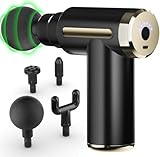 Cotsoco Mini Pistola Massaggio Muscolare – Mini massaggiatore portatile, Massaggiatore Muscolare, tessuto profondo, Massage Gun con 4 velocità, 6 testine intercambiabili, regalo per uomini e donne