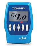 Compex Fit 1.0 - Elettrostimolatore Muscolare EMS, TENS e Massaggio - 4 canali indipendenti, 999 Livelli di intensità, 10 programmi - Compatibile con l'app Coach