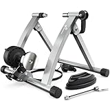 Sportneer Turbo Trainer, Bike Trainer con 6 impostazioni di resistenza per Indoor Bike Trainer Stand Steel Bicycle Exercise Stand magnetico con ruota di riduzione del rumore per Indoor Trainer
