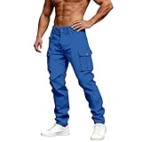 Pantaloni Cargo Uomo Estivi, Pantaloni Uomo Casual Cargo con Stampa Sfumata E Tasche Laterali Stile da Lavoro per attività All'Aperto Abbigliamento Casual Resistenti E Funzionali