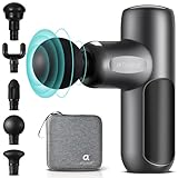 arboleaf Mini Pistola Massaggio Muscolare con Custodia, Professionale Massaggiante Profondo Tessuto a 3200 giri al Minuto con 5 Velocità, Ricarica con Tipo-C per il Rilassamento dei Muscoli