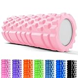 unycos - Foam Roller【Carico 130 kg】Rullo Massaggio Muscolare per Gambe, Schiena, Braccia, Trigger Point, Automassaggio, Yoga, Pilates, Physio, Fitness | Ultraleggero in EVA Dura 33x14 cm (Rosa Chiaro)