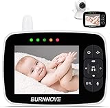 BURNNOVE 3.5' Schermo Baby Monitor (Richiede l'uso con la Telecamera per Bambini, Nessuna Telecamera Nella Confezione)