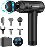Pistola Massaggio Muscolare, Pistola per Massaggiatore Muscolare a Percussione, Massaggiatore Muscolare Portatile a 30 velocità, touch screen LCD con 6 Massage