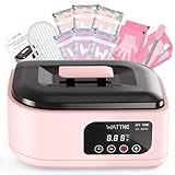 Wattne Macchina per cera di paraffina per mani e piedi, kit idratante per scaldacera di paraffina con timer automatico e controllo della temperatura di precisione, bagno di cera di paraffina per