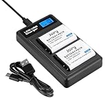 Joiry EN-EL23 - Batteria di ricambio (2 pezzi) e caricatore LCD Dual per Nikon EN-EL23 e Nikon Coolpix B700, P600, P610, P610s, P900, P900s, S810c