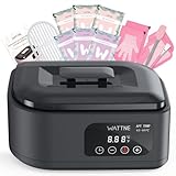 Wattne Macchina per cera di paraffina per mani e piedi – Kit idratante scaldacera paraffina con timer automatico e controllo della temperatura di precisione, bagno di cera di paraffina per artrite