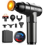 AERLANG Pistola Massaggio Muscolare con Calore, 20 Velocità e 7 Testine, Pistola Massaggiante a Percussione, Massaggiatore Muscolare Profondo, Regalo Uomo Donna per Compleanno