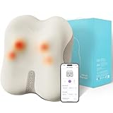 Arboleaf Cuscino Massaggiante Elettrico con Bluetooth e Controllo APP, massaggiatore Schiena e Collo, Massaggiatore Lombare, Massaggio Shiatsu con Calore, Idee Regalo per Uomo Donne Mamma Papà
