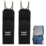 Cintura elastica tattica invisibile senza fibbia, senza fibbia, con gancio in metallo, per uomini e donne, regolazione universale, passanti e ganci per cintura invisibile elastica per lavoro