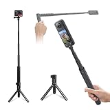 O'woda Bastone Selfie per Insta360 X 4/3, Bullet Time Bundle in Alluminio con Treppiede Multifunzionale Selfie Stick per Insta360 X4/ X3/ GO 3/ Ace/One X2/ HERO 12 Black/ 12/11/ 10/ Action 2/3