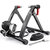Sportneer Supporto da allenamento per bicicletta - Supporto magnetico per allenamento bici in acciaio con ruota riduttrice del rumore (