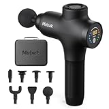 Mebak 3 Pistola Massaggio Muscolare Professionale Pistola Massaggiante Massage Gun Tessuto Profondo Corpo Sollievo Dolore Elettrico Silenzioso Massaggiatore 3200RPM 7 Testa 5 Velocità 12mm Ampiezza