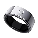 Smart Ring, Anello Smart con App Senza Abbonamento, Monitoraggio del Sonno, Frequenza Cardiaca, HRV, Anello Fitness Tracker, Batteria fino a 8-12 Giorni, Compatibile con iOS & Android, Argento-8