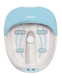 HoMedics Luxury Foot Spa, Pediluvio Massaggiatore Piedi con Idromassaggio, Funzione Mantenimento Acqua Calda, Testine Massaggianti, Pietra Pomice e Rulli Massaggianti Inclusi, Taglia Max: 47