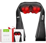 Massaggiatore per collo con funzione di riscaldamento: massaggiatore elettrico Shiatsu, il regalo perfetto per alleviare il dolore alle spalle e al collo per gli automobilisti in casa ufficio