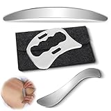3pz Gua Sha in Acciaio Inossidabile, Multifunzionale Guasha Corpo, Massaggiatore Viso e Corpos, Strumento Raschietto per Massaggio Linfodrenante in Metallo per Riduzione del Dolore Muscolare