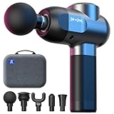 Pistola Massaggio Muscolare, Bob and Brad C2 Pistola Massaggiante Professionale Massagggiatore Portatile Elettico per Muscoli Super Silenzioso Massage Gun con 5 Testine Massaggianti