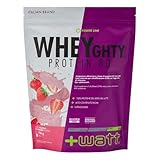 Wheyghty Protein 80 - Integratore a Base di Proteine del Latte all'80% - Formato: 750 g Doypack - Gusto: Fragola